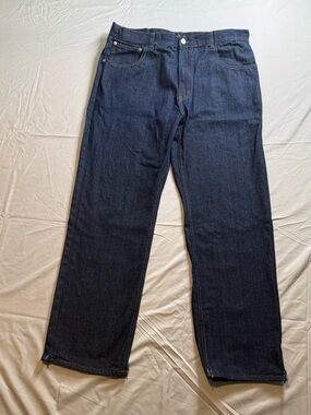 Akademiks Men’s Jeans 40x34 Dark Wash Baggy Relaxed Y2K Hip Hop Denim